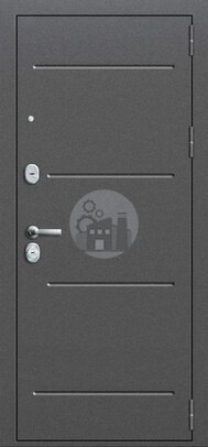 стальная дверь бизнес-класса, отделка порошок и «винорит», с зеркалом-ДВ-289